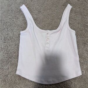 Women's Pink Ribbed Tank Top